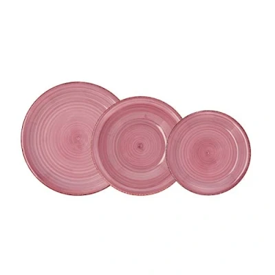 Imagen de Quid Vita Peoni Vajilla Cerámica 18 Piezas 6 Personas Rosa