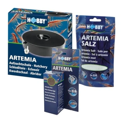 Imagen de Hobby Set para criar Artemia: cuenco de cría + 20 ml huevos 195 g sal