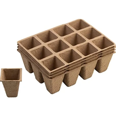 Imagen de Meister Macetas de 4 x cm Práctico Juego 48 Unidades Pulpa Papel Biodegradables/Maceta/Maceta/Maceta/Maceta/Cultivo Plantas / WU9968290 Natural