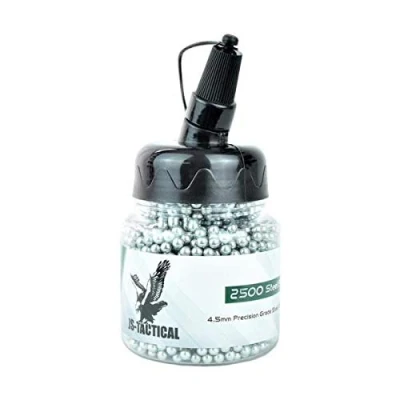 Imagen de JS TACTICAL Bolas esféricas de acero 4,5 mm BB2500 (JS ST4.5 BB2500)