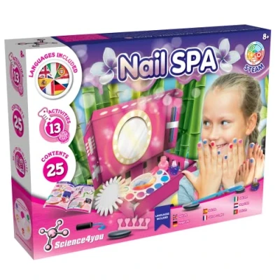 Imagen de Science4you Estudio de Uñas para Niños +8 Años Set Manicura Niñas: Experimentos Hacer Pintauñas Brillantes (80003271)