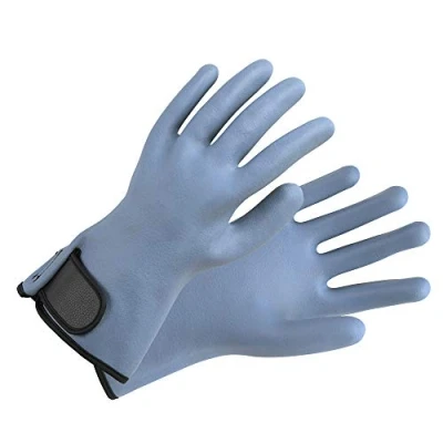 Imagen de Rostaing H IT08 Guantes de jardinería para muñecas (gran longitud, nitrilo, talla 08, color rosa y 8)