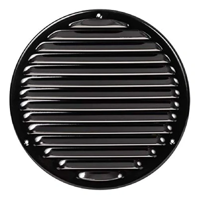 Imagen de 100mm Rejilla para Ventilación de con Protección contra Insectos Plástico ABS Negro