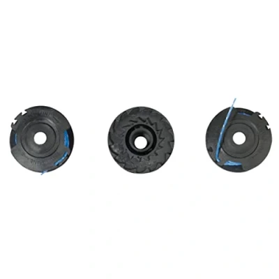 Imagen de RYOBI Pack de 3 Bobinas Hilo Simple Ø 1,6mm, Longitud 4,5m para Cortabordes Eléctricos a Batería Resistente y Duradero Compatible con Varios Modelos RAC125