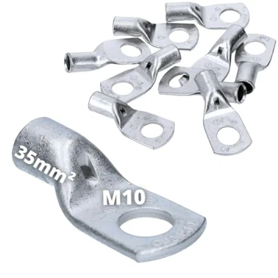 Imagen de Cembre A7 M10 Terminales de cable tubular (10 unidades, 35 mm², M10, sin aislamiento, cobre estañado)
