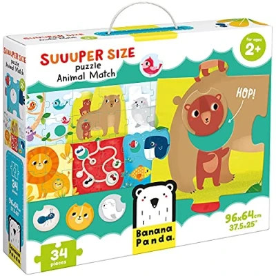 Imagen de Banana Panda Super size puzzle match the animals 2+