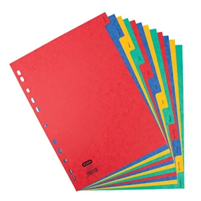Imagen de ELBA A4 JAN DEC PRESS BOARD DIVIDER