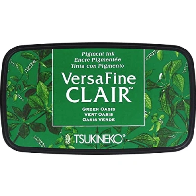 Imagen de Tsukineko Oasis VersaFine Almohadilla de Tinta Clair, Material sintético, Verde, 5,6 x 9.7 2.3 cm, 76x35mm