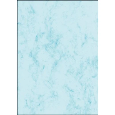 Imagen de SIGEL DP551 Papel de cartas, 21 x 29,7 cm, 200g/m², mármol azul claro, 50 hojas