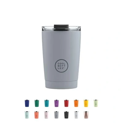 Imagen de Termo Café Bebidas Calientes 5 Horas y Frías 10 330 ml Vaso Térmico de Acero Inoxidable Libre BPA Tapa Hermética Diseño Antimanchas Pastel Grey Cool Bottles