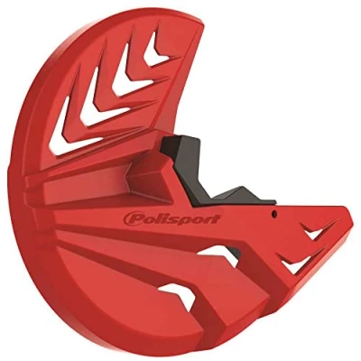 Imagen de POLISPORT 8157000003 Protector de disco &amp; horquilla inferior fabricado en polipropileno resistente a los impactos y la abrasión compatible con motocicletas BETA color Rojo