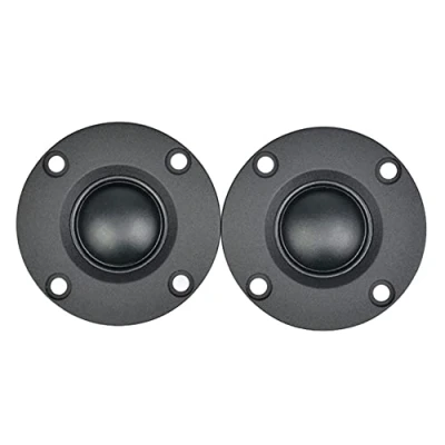 Imagen de CosyCaya 2 Piezas Tweeter 1,5 Pulgadas 6Ohm 30W PelíCula de Seda HiFi Altavoz Agudos Audio con Disipador