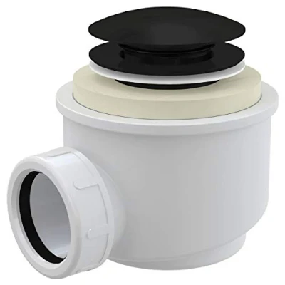 Imagen de Negro Mate Baño Plato Ducha Desagüe Click Clack Trampa Residuos Salida Agua