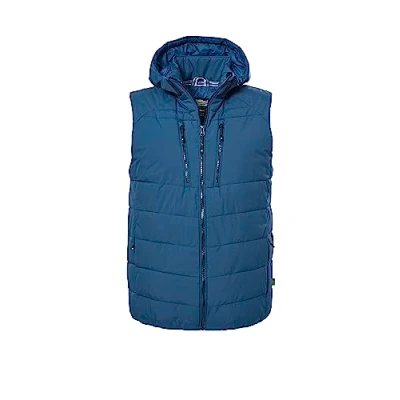 Imagen de killtec hombre Chaleco/chaleco acolchado con aspecto de plumón y capucha desmontable cremallera KOW 10 MN QLTD VST, dark blue, M, 39689 000