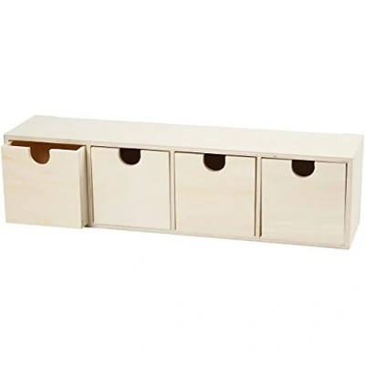 Imagen de 55766 Create Craft Caja con 4 cajones (madera contrachapada), 1 unidad