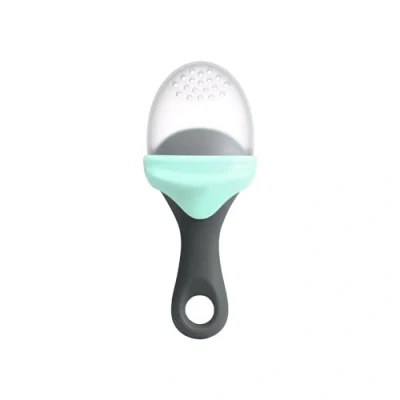 Imagen de Boon B11414 Pulp, Mint, Silicone Spoon with Small Holes Ideal for Toddler Self Feeding, Suitable Babies from 6 Plus Months