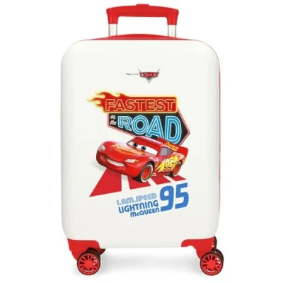 Imagen de Disney Joumma Cars Good Mood Maleta de Cabina Blanco 33x50x20 cms Rígida ABS Cierre combinación Lateral 28,4L 2 kgs 4 Ruedas Dobles Equipaje Mano