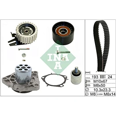 Imagen de INA 530 0619 30 bomba de agua + Kit Distribucion con OPEL: Astra J Hatchback, Insignia A Sports Tourer, Hatchback