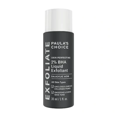 Imagen de Paula&#039;s Choice SKIN PERFECTING 2% BHA Exfoliante Liquido Peeling Facial con Ácido Salicílico Reduce Granos, Puntos Negros &amp; Espinillas Piel Mixta y Grasa 30 ml