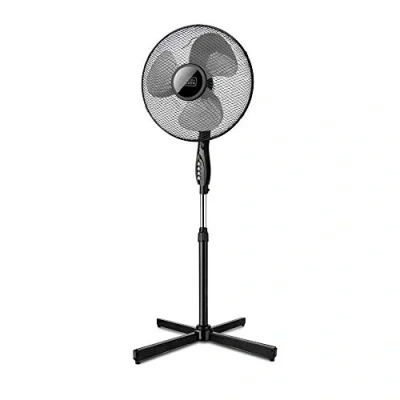 Imagen de Black+Decker bxefp41e; ventilador de columna; base cruzada; diseño elegante; sistema oscilación automático/inclinación y altura ajustables. 3 aspas/40cm diámetro. 3velocidades; silencioso