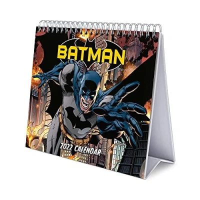 Imagen de Grupo Erik Calendario escritorio Deluxe 2022 DC Comics Batman sobremesa │ mesa anual Producto con licencia oficial
