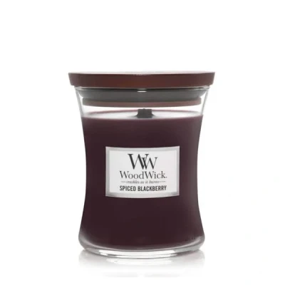 Imagen de WoodWick Scented Candle Medium Spiced Blackberry 11 cm / ø 10