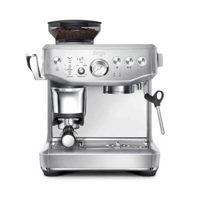 Imagen de Cafetera superautomática Sage Barista Express Impress SES876BSS4EEU1, 1850 W, Calefacción Thermocoil, Función 2 tazas, 9 bar, Plata