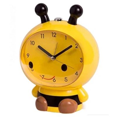 Imagen de AC Reloj Infantil analógico, Despertador con diseño de Abeja Multifunciones Fabricado en plástico Resistente 20 x 15 12 cm
