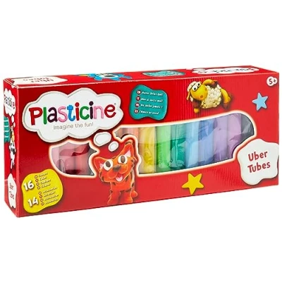 Imagen de Plasticine Uber Tubes Modeling Clay 16 included, never dries out