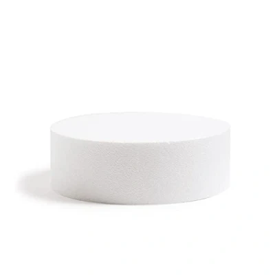 Imagen de DECORA, 0173818 Disco Redondo de Poliestireno, Ideal como Muñeco para Hacer Tartas Pisos, Bordes Rectos, Ø 45 X H 10 CM.