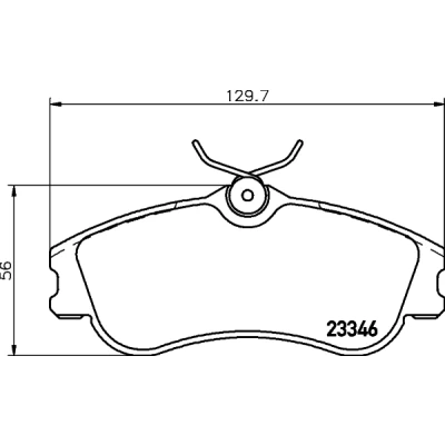 Imagen de HELLA 8DB 355 018 541 Juego de pastillas freno no preparado para indicador desgaste con tornillos pinza PEUGEOT: 206 Hatchback