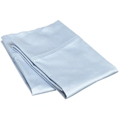 Imagen de Superior Juego de Fundas Almohada 51 x 102 cm, 100% algodón 800 Hilos, Color Azul Claro Liso, 2 Piezas