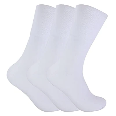 Imagen de Sock Snob 3 pares hombre invierno sin elasticos calcetines diabeticos para circulacion en 2 colores (39 45 eur, THRDIAM05)