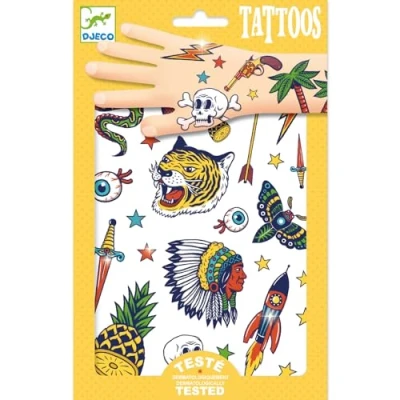 Imagen de Djeco Tatuajes Bang, Color azul, pequeño (DJ09577A) , color/modelo surtido