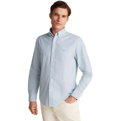Imagen de Tommy Hilfiger FLEX Classic Camisa Nouveau green multi, Hombre, Talla: XS, multi
