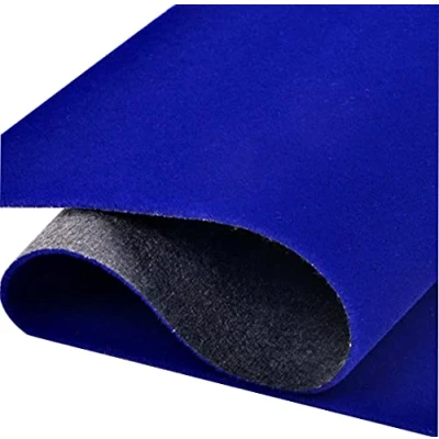 Imagen de Rollo autoadhesivo de tela terciopelo azul para joyero, cajón y proyectos bricolaje 44cm x 2m