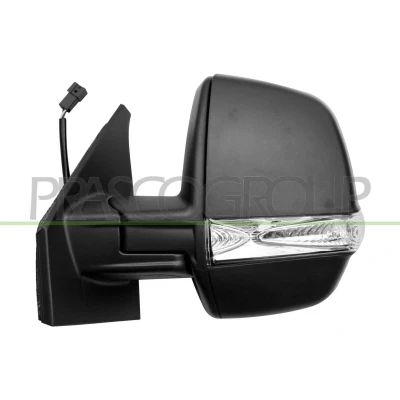 Imagen de Espejo retrovisor Prasco FT9107134 izquierda negro manual ajustable desde interior FIAT: Doblo II Furgón / Familiar