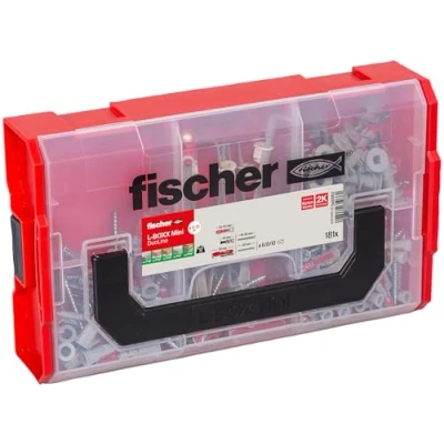 Imagen de Fischer 548862 Duoline Fixtainer, color gris y rojo