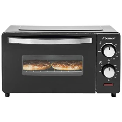 Imagen de Bestron Mini Horno con Calor Superior e Inferior, 9 Litros, 800W, Negro