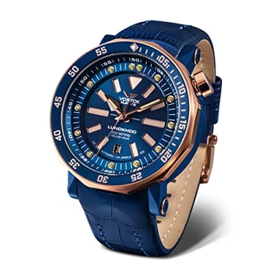 Imagen de Vostok Europe Reloj Analógico para Hombres de Automático con Correa en Cuero 620E632