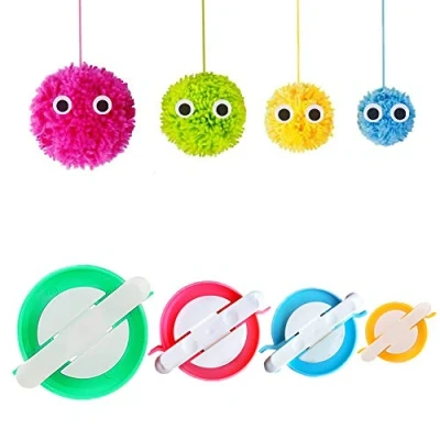 Imagen de pom Maker, DIY Pompoms Artesanía Doll haciendo Kits Hilado de lana Knitting Craft Tool Set Fabricante RRigo