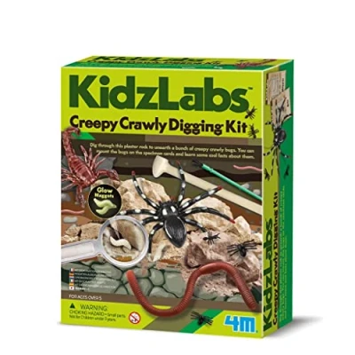 Imagen de 4M 403397 KidzLabs Creepy Crawlies Digging Kit, Mixed Colours