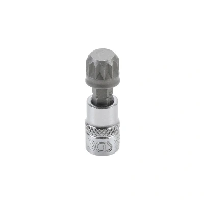 Imagen de BGS 2507 Punta de vaso entrada 6,3 mm (1/4&quot;) dentado múltiple interior (para XZN) M12