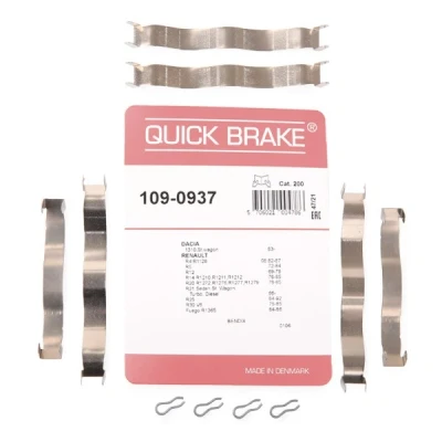 Imagen de QUICK BRAKE 109 0937 Kit de accesorios, pastillas frenos RENAULT: 4 Familiar, 5 Hatchback norauto, oscaro, mister auto