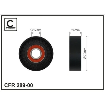 Imagen de Rodillo tensor, correa auxiliar CAFFARO 289 00