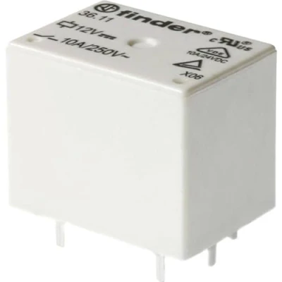 Imagen de Finder 36.11.9.024.4011 Relé para PCB 24V/DC 10A 1 intercambio PC.