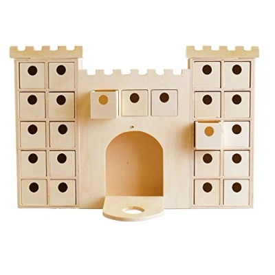 Imagen de Artemio 14002296 Calendario de adviento, Madera, 42,3 x 6 42 cm, diseño Castillo