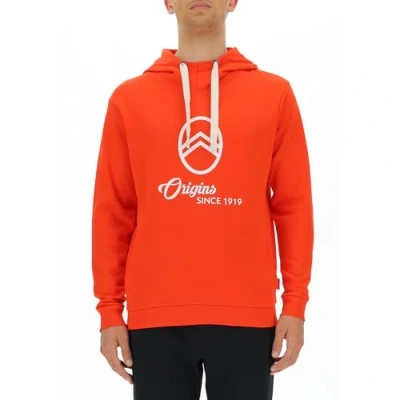 Imagen de CITROËN O102939 R434 Hooded Sweatshirt Origins Logo Large Print W/Side Pockets C23W Hombre Fiery Red Tamaño M