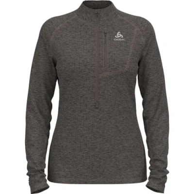 Imagen de Odlo FLI 1/2 Zip Midlayer TENCIA, Gris, Medium para Mujer
