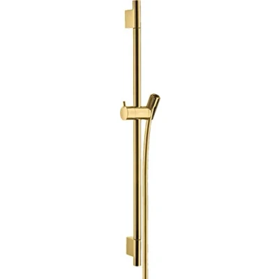 Imagen de Hansgrohe Unica Barra de ducha S Puro 65 cm con flexo ducha, color oro pulido, 28632990